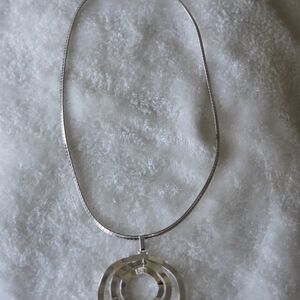 Elegant Silver Pendant Necklace